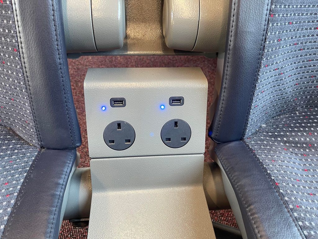 Greater Anglia trains plug sockets in First Class