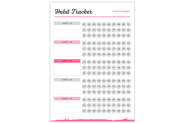 FREE Printable Habit Tracker