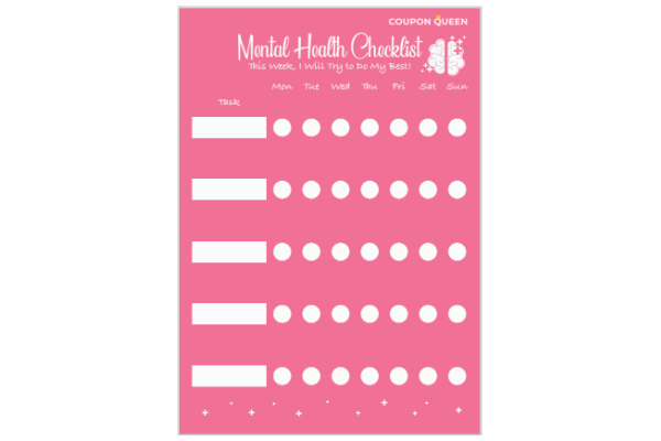 FREE Printable Mental Health Checklist