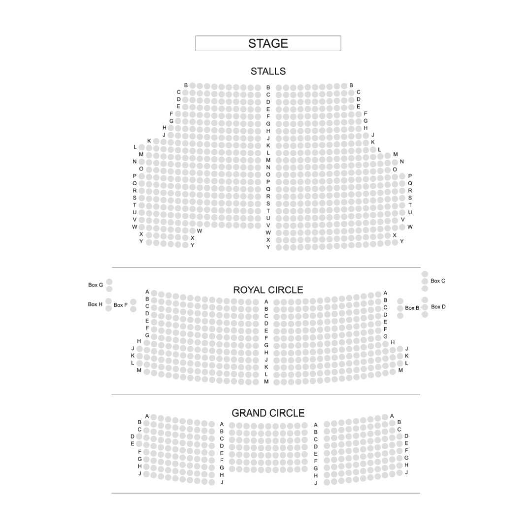 shaftesbury theatre seating plan